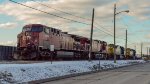 CP AC44CW and CSX Locomotives in the yard